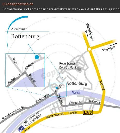 (122) Anfahrtsskizze Rottenburg