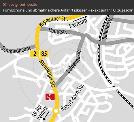 Anfahrtsskizze Pegnitz