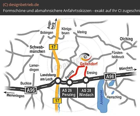 (139) Anfahrtsskizze Geltendorf übersichtskarte