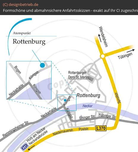 Anfahrtsskizze Rottenburg Löwenstein Medical GmbH & Co. KG