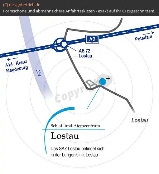 Anfahrtsskizze Lostau Löwenstein Medical GmbH & Co. KG