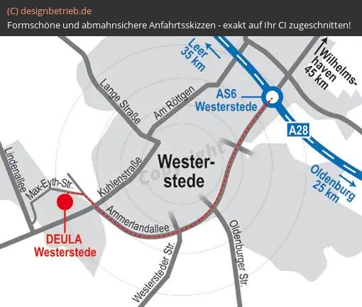 Anfahrtsskizze Westerstede DEULA Westerstede GmbH Bildungs- und Technologiezentrum