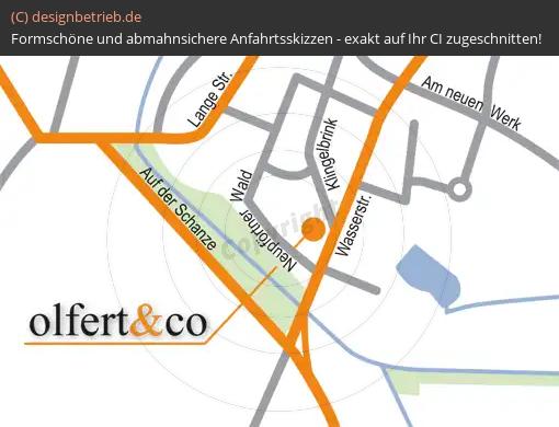 Anfahrtsskizze Wiedenbrück Olfert & Co