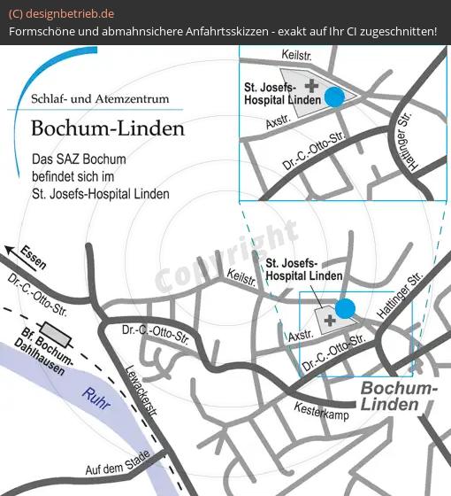 (187) Anfahrtsskizze Bochum Linden