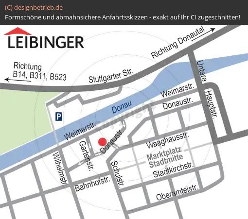 Anfahrtsskizze Tuttlingen Leibinger