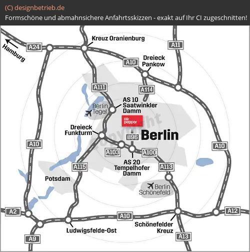 (196) Anfahrtsskizze Berlin (Übersichtskarte)