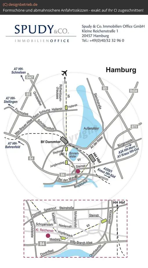 (214) Anfahrtsskizze Hamburg