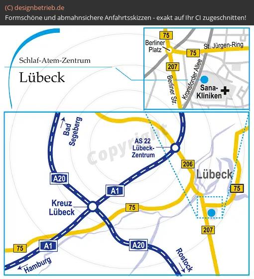 (225) Anfahrtsskizze Lübeck