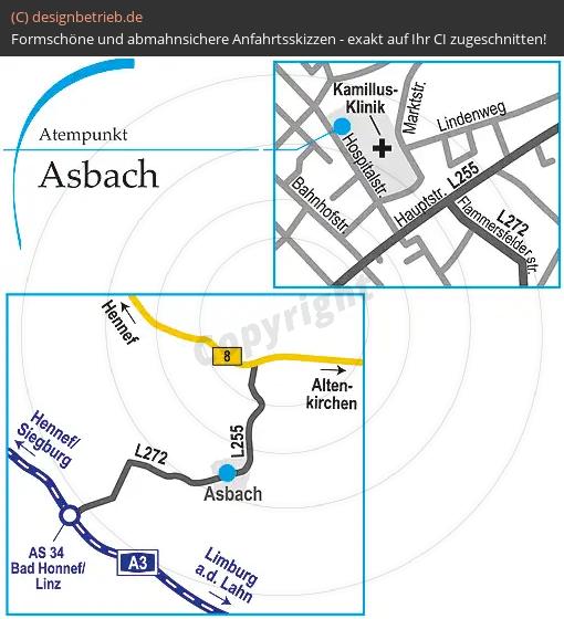 (234) Anfahrtsskizze Asbach