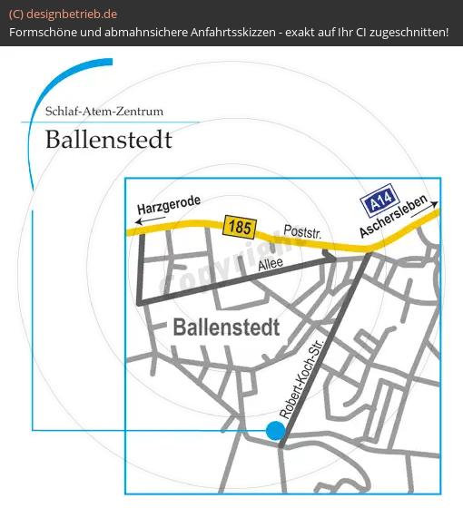 (237) Anfahrtsskizze Ballenstedt