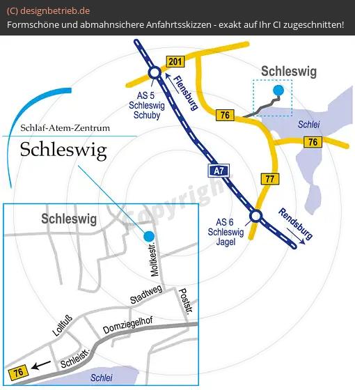 Anfahrtsskizze Schleswig Löwenstein Medical GmbH & Co. KG
