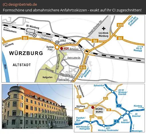 (244) Anfahrtsskizze Würzburg