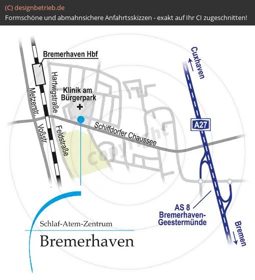 (254) Anfahrtsskizze Bremerhaven