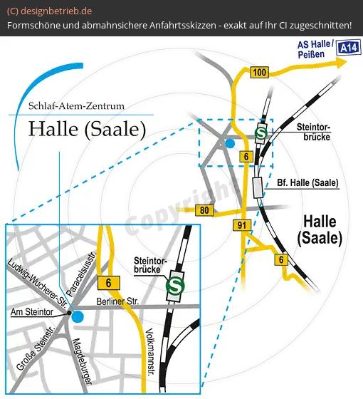 (282) Anfahrtsskizze Halle / Saale
