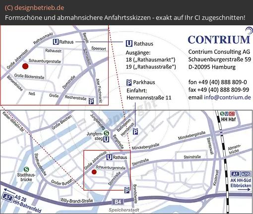 (286) Anfahrtsskizze Hamburg Schauenburgerstraße