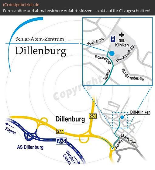 (292) Anfahrtsskizze Dillenburg