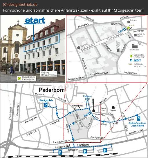 Anfahrtsskizze Paderborn START