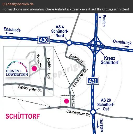 (302) Anfahrtsskizze Schüttorf