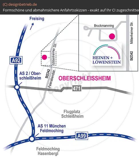 Anfahrtsskizze Oberschleißheim Löwenstein Medical GmbH & Co. KG
