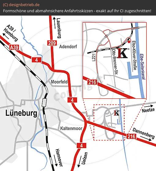 (307) Anfahrtsskizze Lüneburg