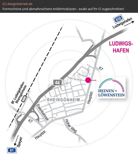 Anfahrtsskizze Ludwigshafen Löwenstein Medical GmbH & Co. KG