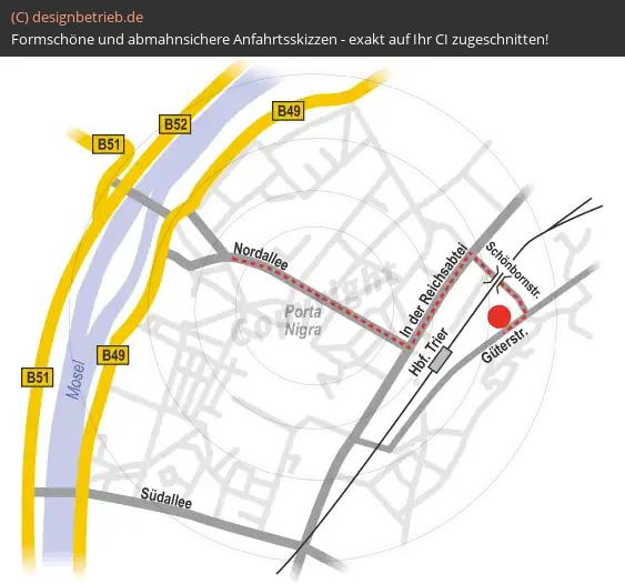 Anfahrtsskizze Trier Löwenstein Medical GmbH & Co. KG