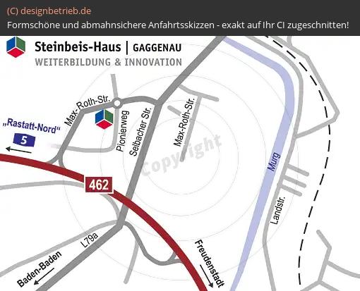 (395) Anfahrtsskizze Gaggenau Max-Roth-Straße