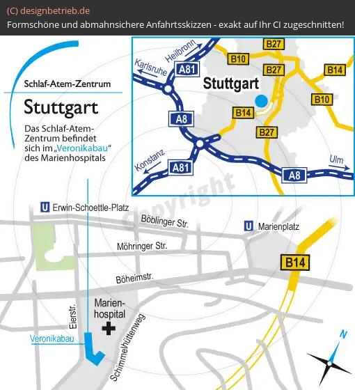 (443) Anfahrtsskizze Stuttgart