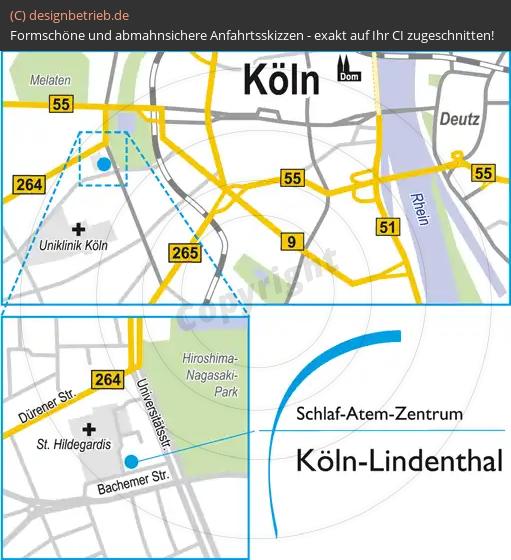 (466) Anfahrtsskizze Köln Lindenthal