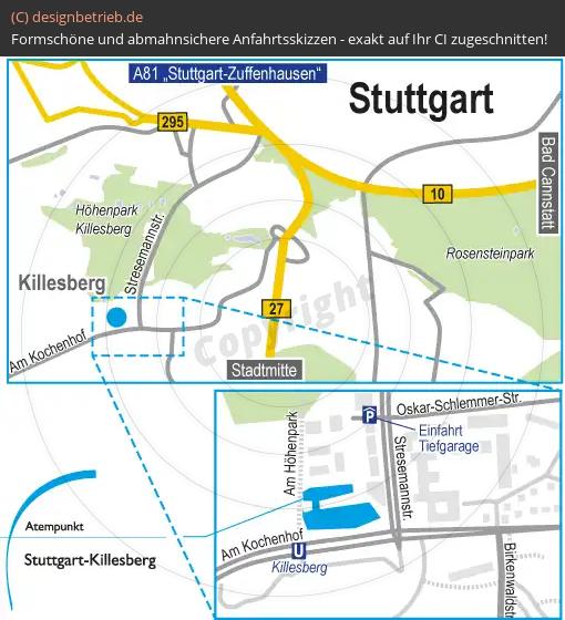 (472) Anfahrtsskizze Stuttgart-Killesberg