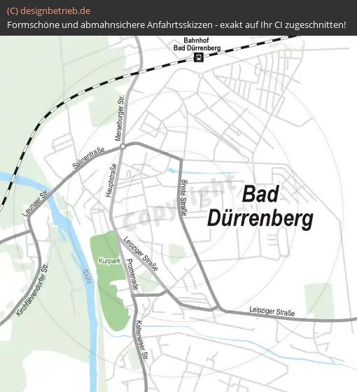 (513) Anfahrtsskizze Bad Dürrenberg
