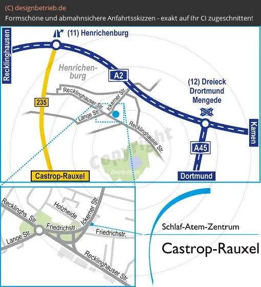 (525) Anfahrtsskizze Castrop-Rauxel Ickerner Straße