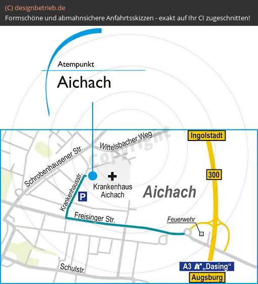 Anfahrtsskizze Aichbach Atempunkt | Löwenstein Medical GmbH & Co. KG