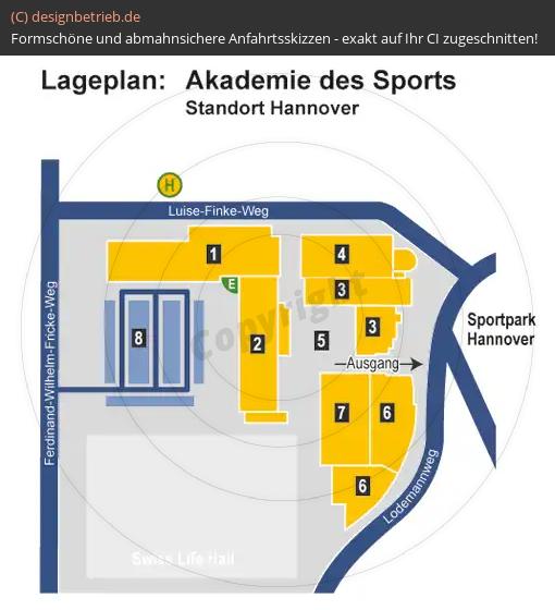 (589) Anfahrtsskizze Lageplan Sportpark Hannover