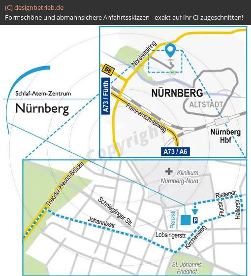 (617) Anfahrtsskizze Nürnberg
