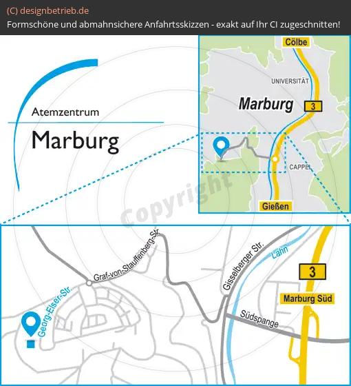(619) Anfahrtsskizze Marburg
