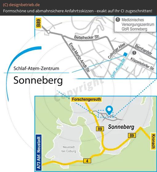 (622) Anfahrtsskizze Sonneberg