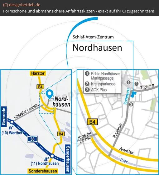 (623) Anfahrtsskizze Nordhausen