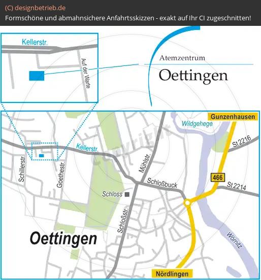 Anfahrtsskizze Oettingen Atem-Zentrum | Löwenstein Medical GmbH & Co. KG