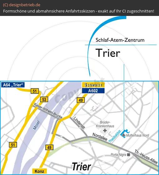 (629) Anfahrtsskizze Trier