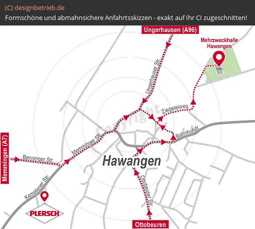 Anfahrtsskizze Hawangen Robert Plersch Edelstahltechnik GmbH
