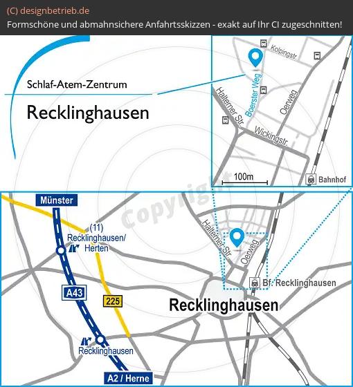 (652) Anfahrtsskizze Recklinghausen
