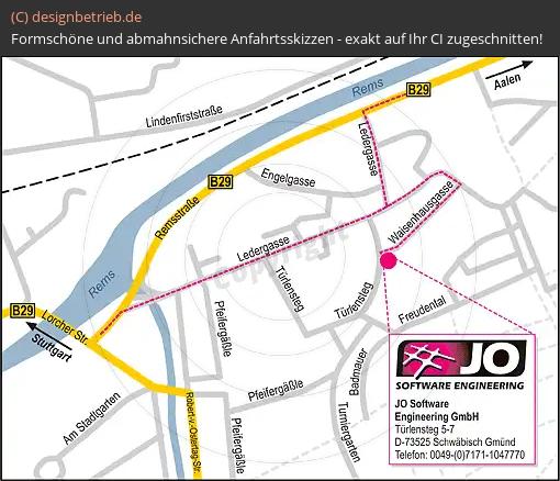 Anfahrtsskizze Schwäbisch Gemünd (Detailskizze) Jo Software