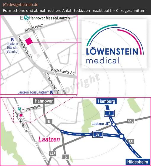 Anfahrtsskizze Hannover Niederlassung | Löwenstein Medical GmbH & Co. KG