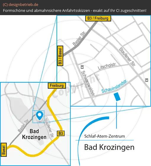 Anfahrtsskizze Bad Krozingen Schlaf-Atem-Zentrum | Löwenstein Medical GmbH & Co. KG