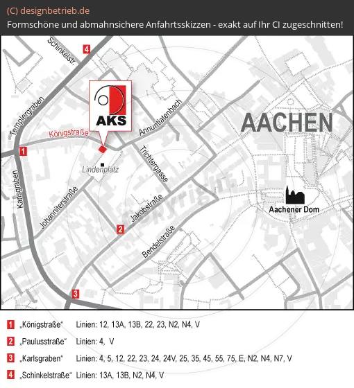 (711) Anfahrtsskizze Aachen Königstraße