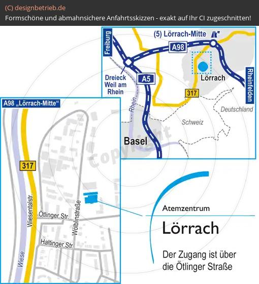 (713) Anfahrtsskizze Lörrach Wölblinstraße