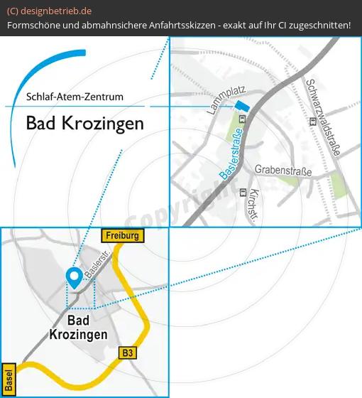 Anfahrtsskizze Bad-Krozingen Baslerstraße Schlaf-Atem-Zentrum | Löwenstein Medical GmbH & Co. KG
