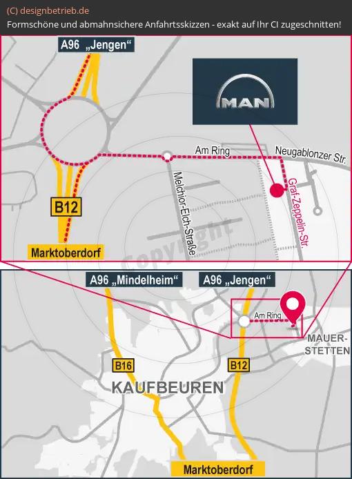 Anfahrtsskizze Kaufbeuren Toni Maurer GmbH & Co. KG