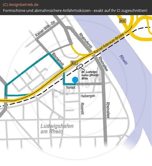 Anfahrtsskizze Ludwigshafen Löwenstein Medical GmbH & Co. KG